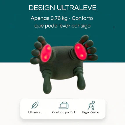 Massajador PRO - Relaxe com os vários tipos de massagem incluídos.