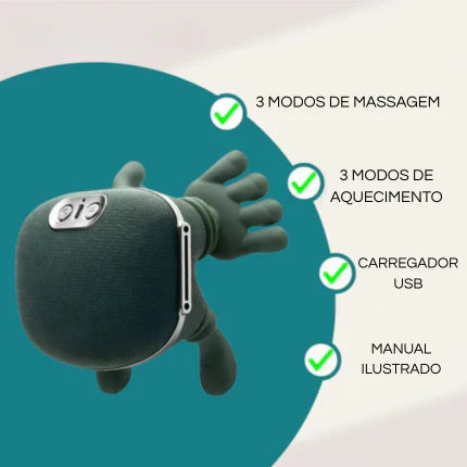 Massajador PRO - Relaxe com os vários tipos de massagem incluídos.